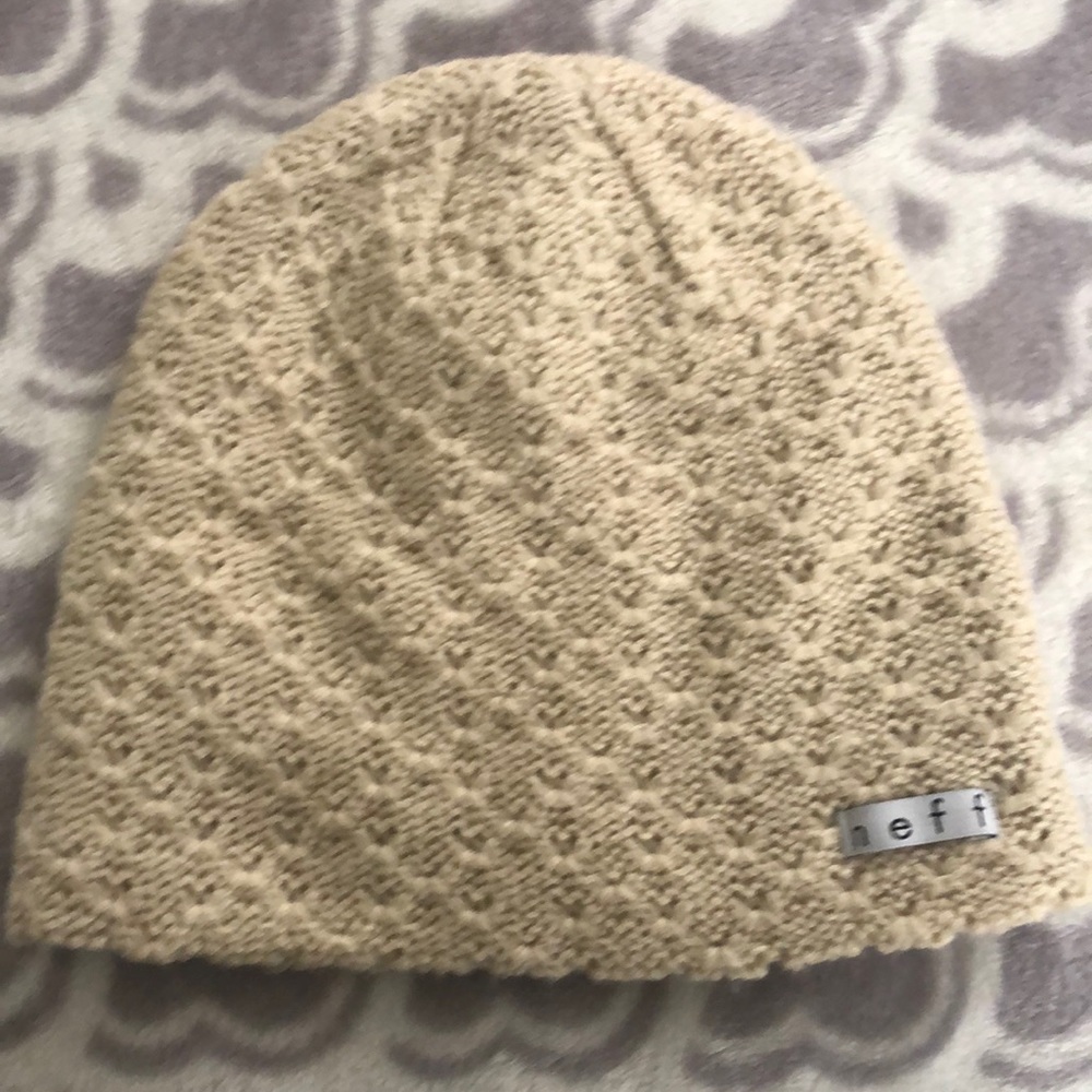 Cream Neff Beanie